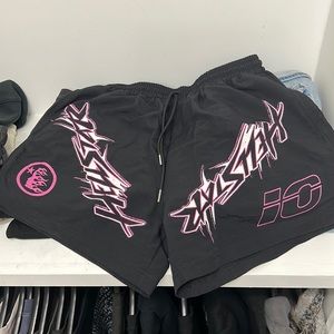X-Small black and pink hellstar wax shorts never been worn.
